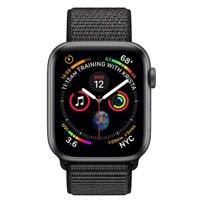 Apple Watch Series 4 GPS + Cellular 44mm Space Grey Aluminum Case With Black Sport Loop Best Price in UAE