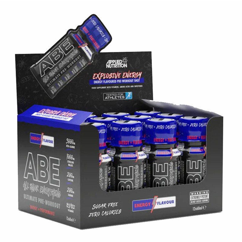 Applied Nutrition ABE Ultimate Pre Workout Shot 60 ml 12 Pcs in Box - Energy Best Price in Dubai