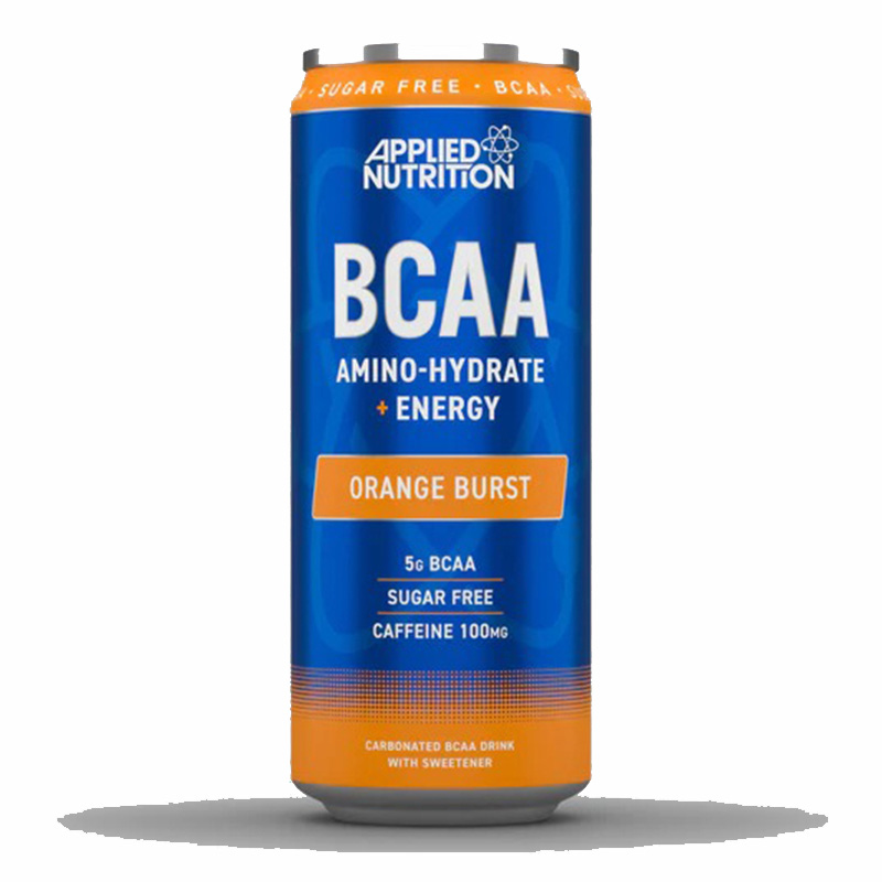 Applied Nutrition BCAA Energy Drink Cans 330 ml 12 Pcs in Box -  Orange Burst
