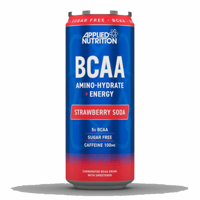 Applied Nutrition BCAA Energy Drink Cans 330 ml 12 Pcs in Box -  Strawberry Soda