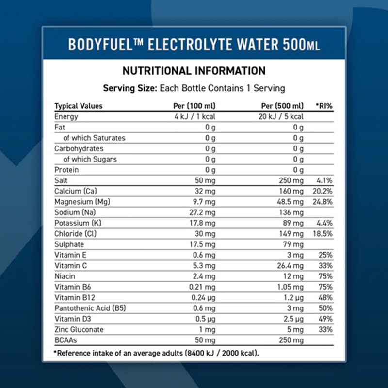 Applied Nutrition Body Fuel Hydration & Vitamin Water 500 Ml 12 Pcs in Box - Lemon & Lime Best Price in Abu Dhabi