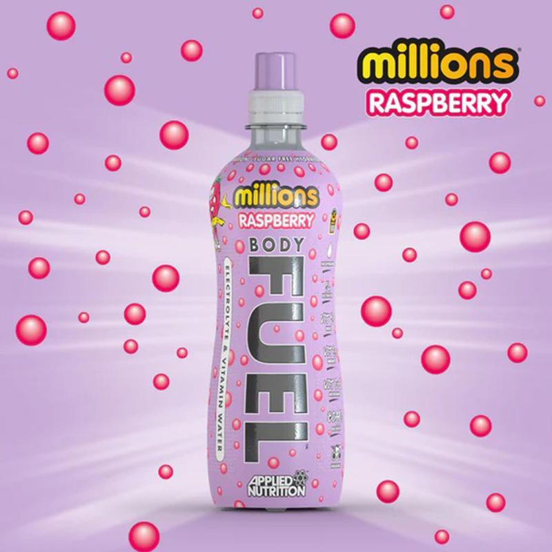 Applied Nutrition Body Fuel Hydration & Vitamin Water 500 Ml 12 Pcs in Box - Millions Raspberry Best Price in UAE