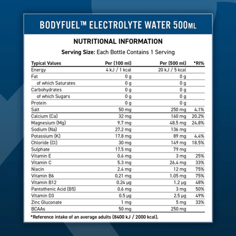 Applied Nutrition Body Fuel Hydration & Vitamin Water 500 Ml 12 Pcs in Box - Millions Raspberry Best Price in Abu Dhabi