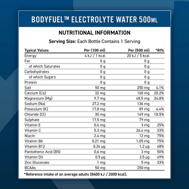 Applied Nutrition Body Fuel Hydration & Vitamin Water 500 Ml 12 Pcs in Box - Swizzle Drumstick Best Price in Abu Dhabi