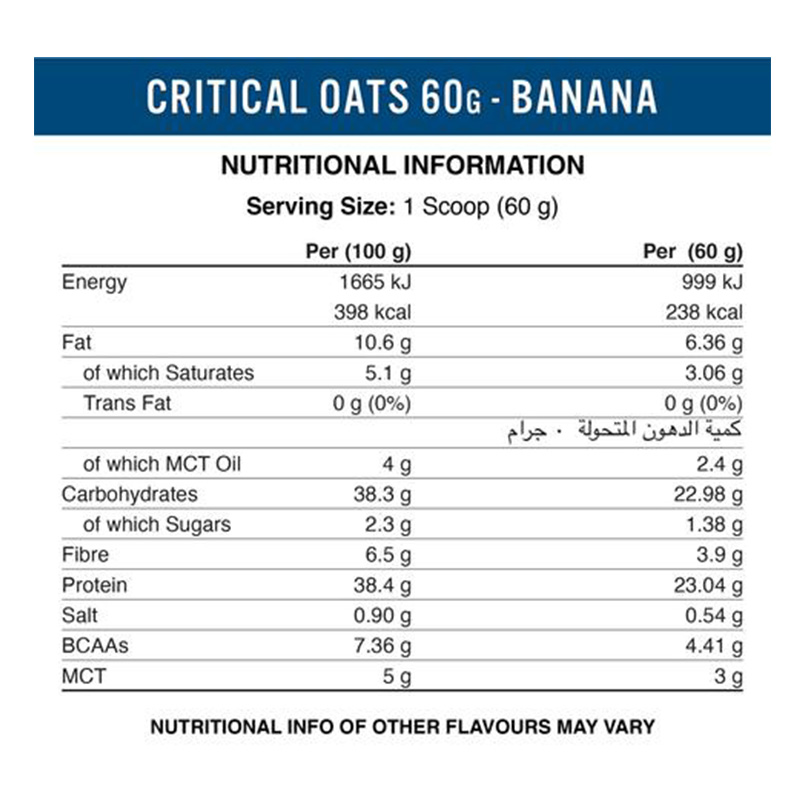 Applied Nutrition Critical Oats Chocolate Flavor 1x12 Best Price in Dubai