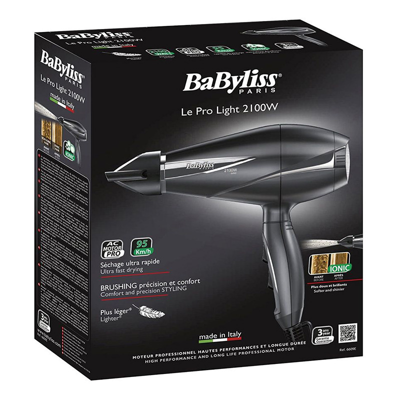 Babyliss 2100w Ionic 6 Temperatures & Speed 6mm Nozzle Grey Best Price in UAE