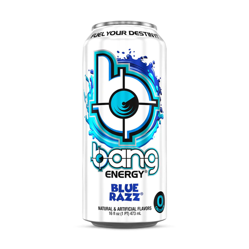 Bang Energy Drink 473 ml - Blue Razz 1 Box of 12 Cans
