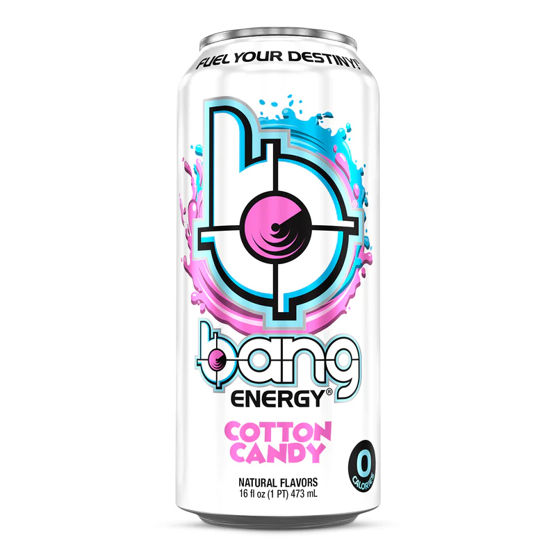 Bang Energy Drink 473 ml - Cotton Candy 1 Box 12 Cans