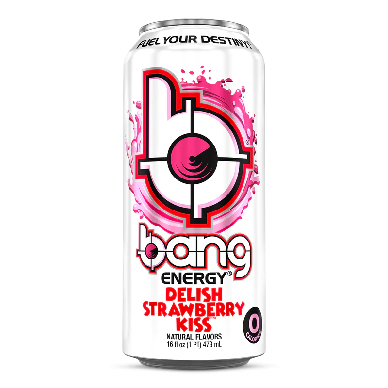 Bang Energy Drink 473 ml - Delish Strawberry Kiss 1 Box 12 Cans