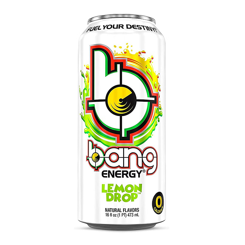 Bang Energy Drink 473 ml - Lemon Drop (US Version) 1 Box of 12 Cans