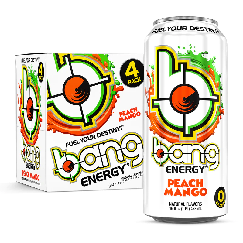 Bang Energy Drink 473 ml -Peach Mango Best Price in Ajman