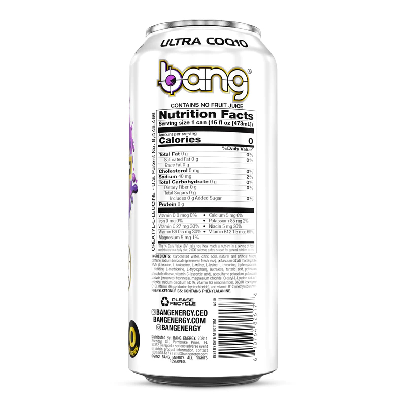 Bang Energy Drink 473 ml - Purple Haze Best Price in Dubai