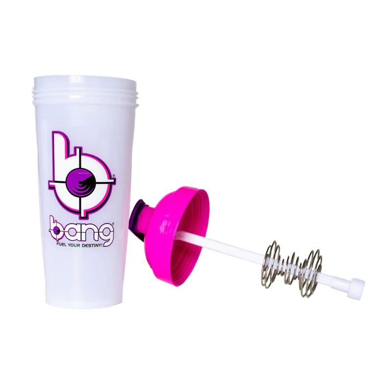 Bang Frosted Protein Shaker Bottle - Pink/White Best Price in Dubai