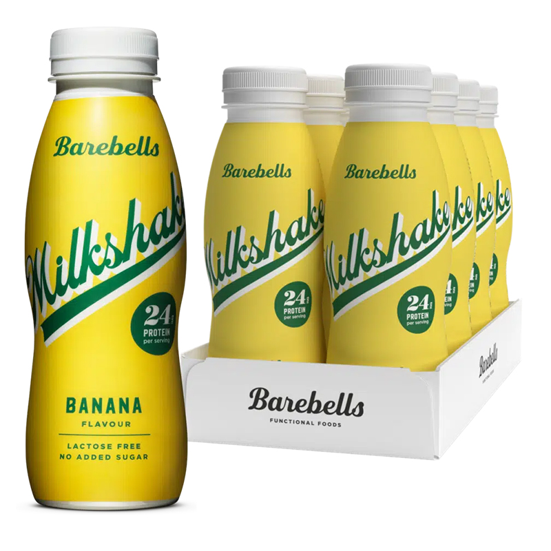 BareBells Protien Banana Milkshake - 8 x 330ml