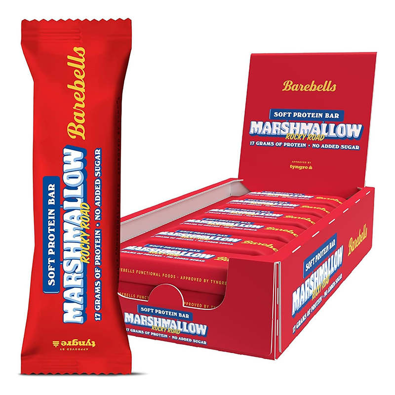 BareBells Protein Bar Soft Marshmallow -12 Bars x 55g