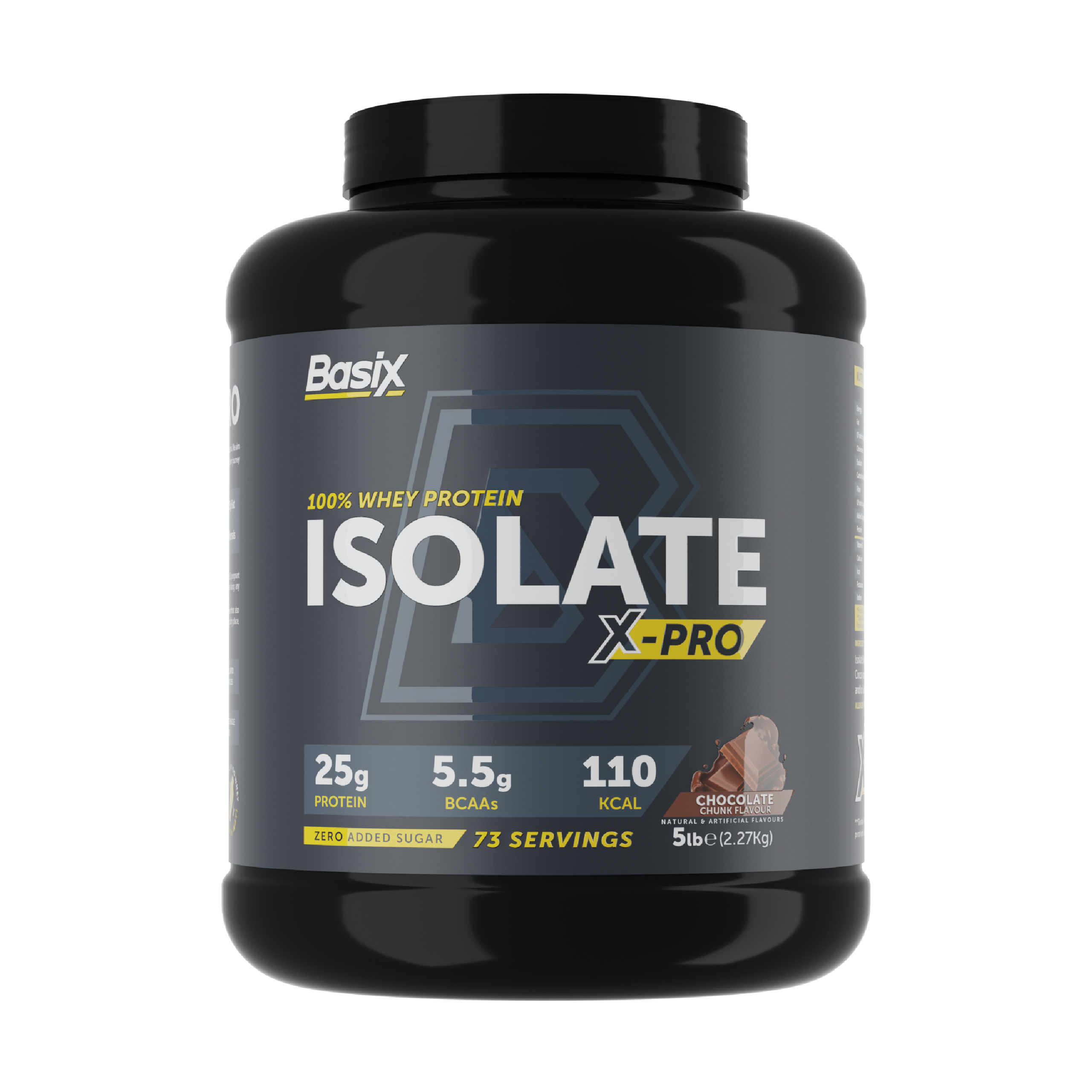 Basix 100% Whey Protein Isolate X-pro 5 lb - Chocolate Chunk