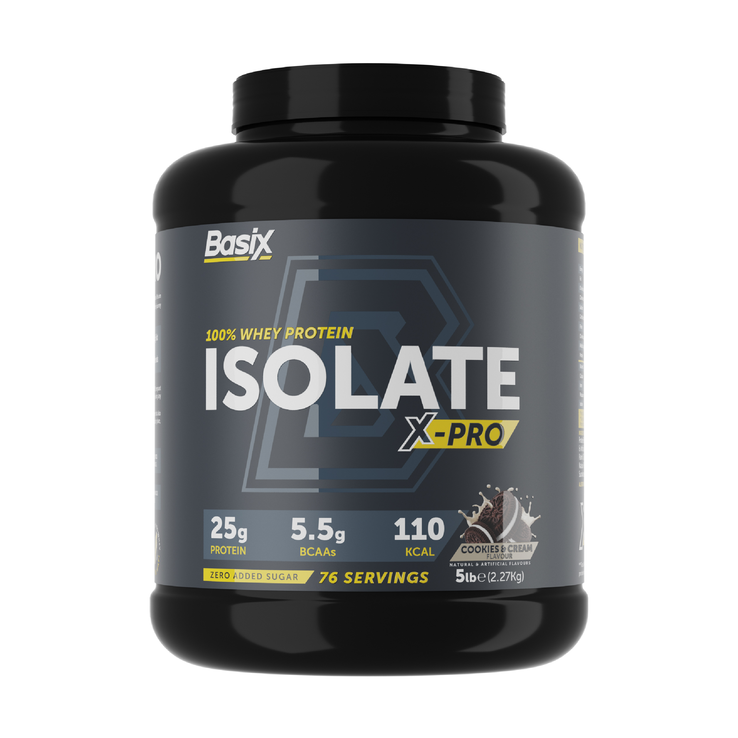 Basix 100% Whey Protein Isolate X-pro 5 lb - Cookies & Cream