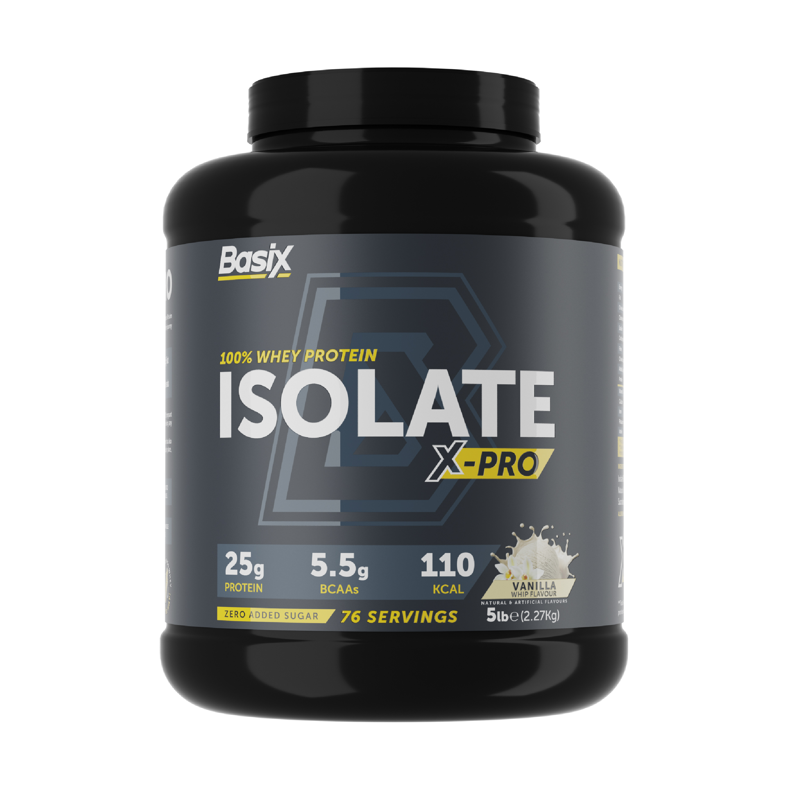 Basix 100% Whey Protein Isolate X-pro 5 lb - Vanilla Whip