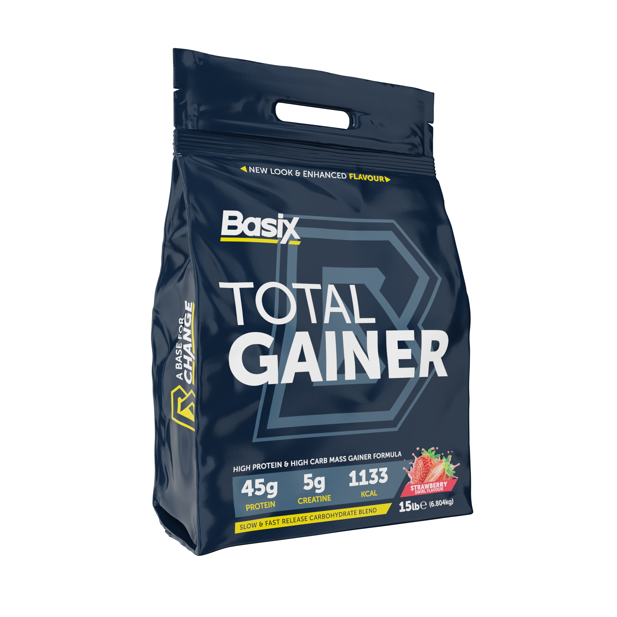 Basix Total Gainer 15 lbs - Strawberry Swirl