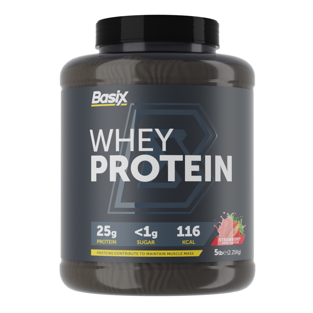 Basix Whey Protein 5 lbs - Strawberry Swirl