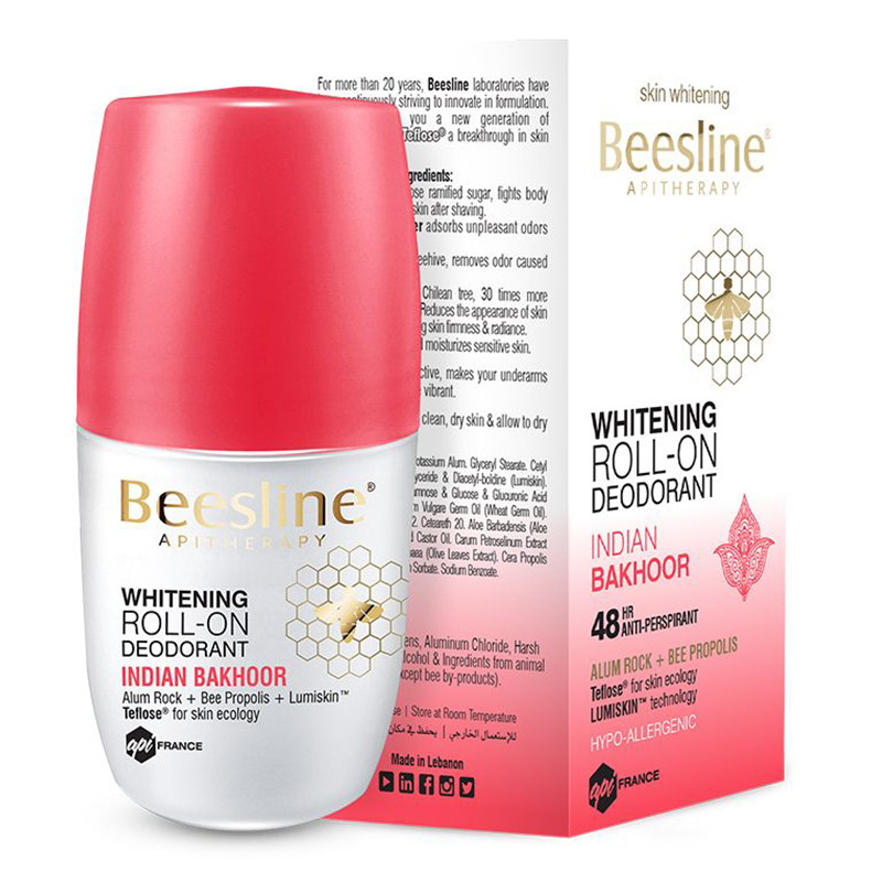 Beesline Whitening Roll-On Deodorant - Indian Bakhour 50ml Best Price in UAE