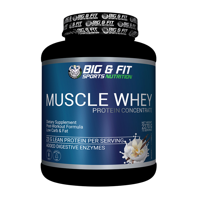 Big & Fit Muscle Whey Protein Concentrate 2270 G - Vanilla