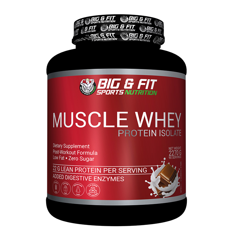 Big & Fit Muscle Whey Protein Isolate 2270 G - Milk Chocolate