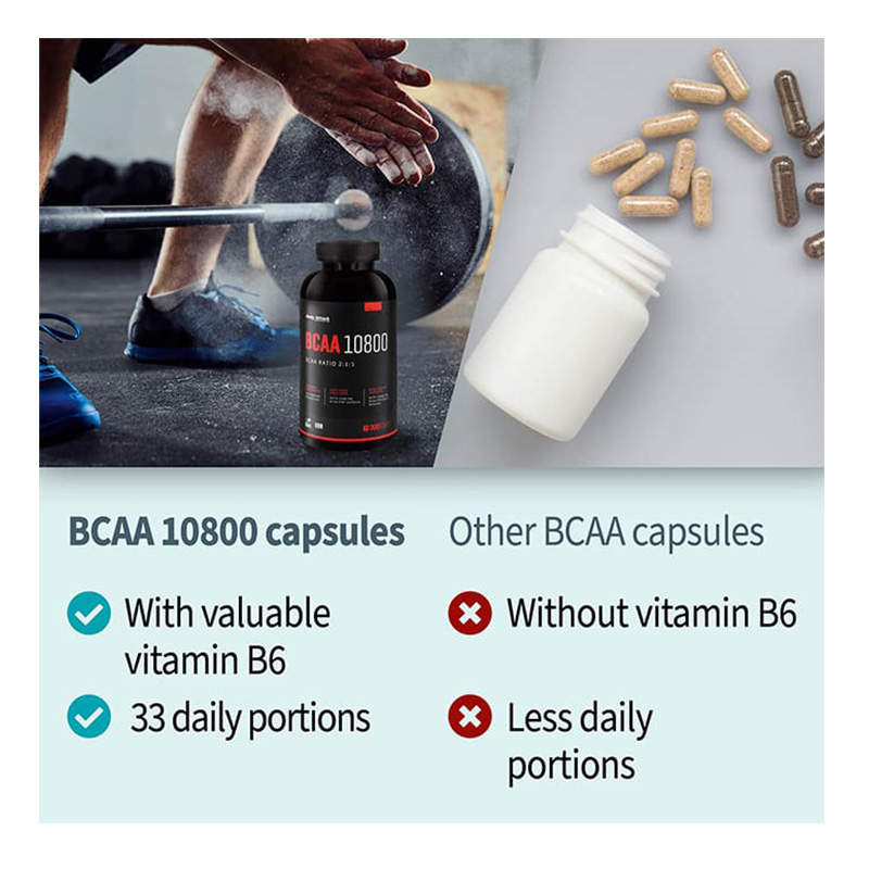 Body Attack BCAA 10800 120 Caps Best Price in Dubai