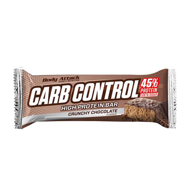 Body Attack Carb Control Protein Bar 100 G 15Pcs - Crunchy Chocolate