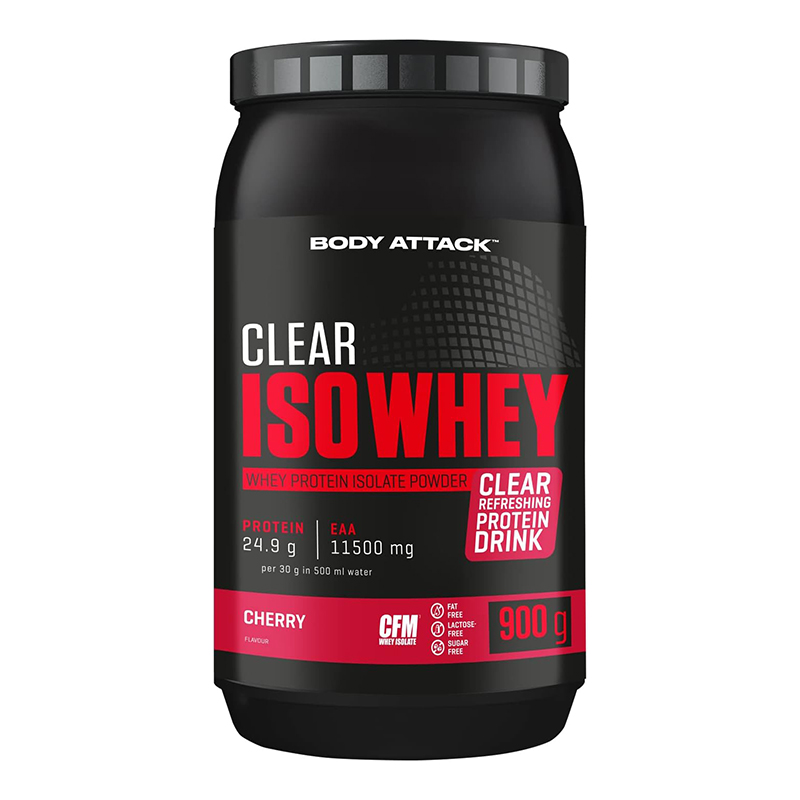Body Attack Clear ISO Whey 900 g - Cherry