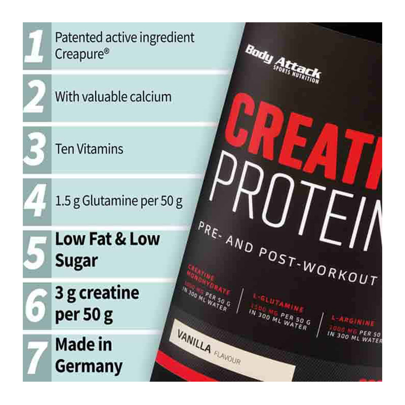Body Attack Creatine Protein 2000g Best Price in Dubai