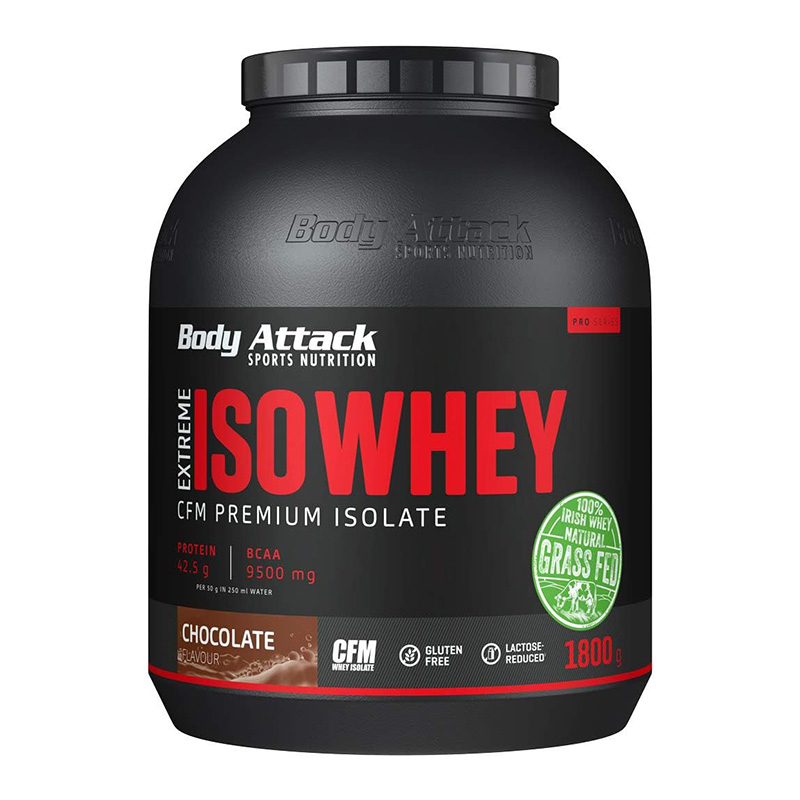 Body Attack Extreme ISO Whey 1800 g - Chocolate Best Price in UAE