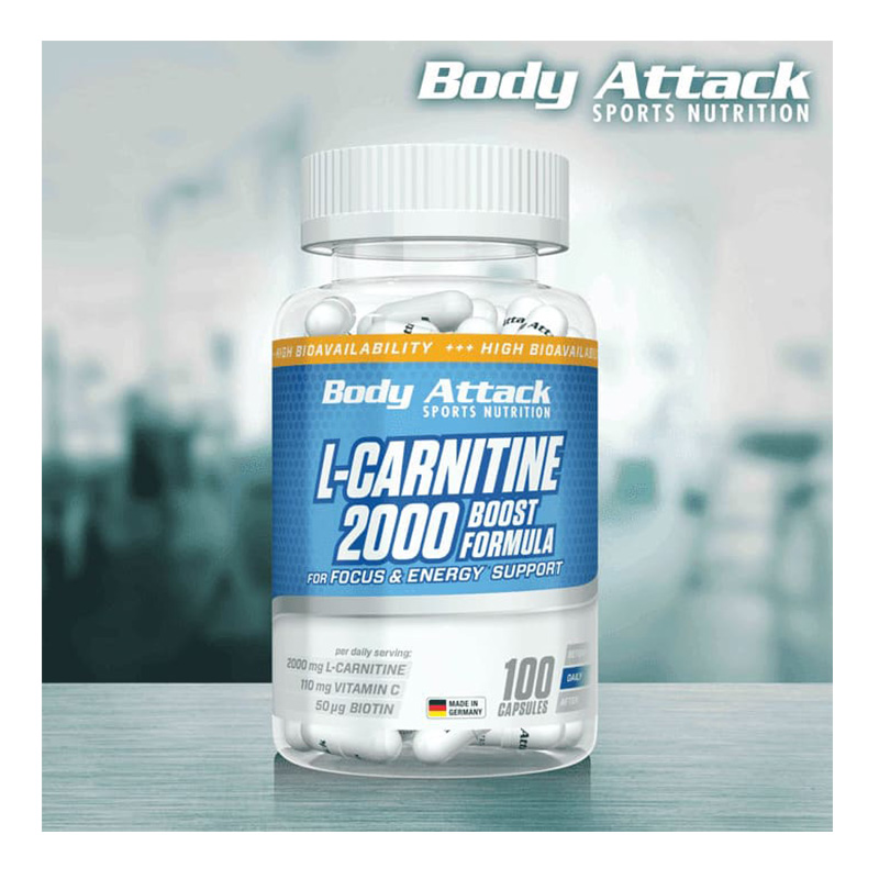 Body Attack L-Carnitine 2000 100 Caps Best Price in Abu Dhabi