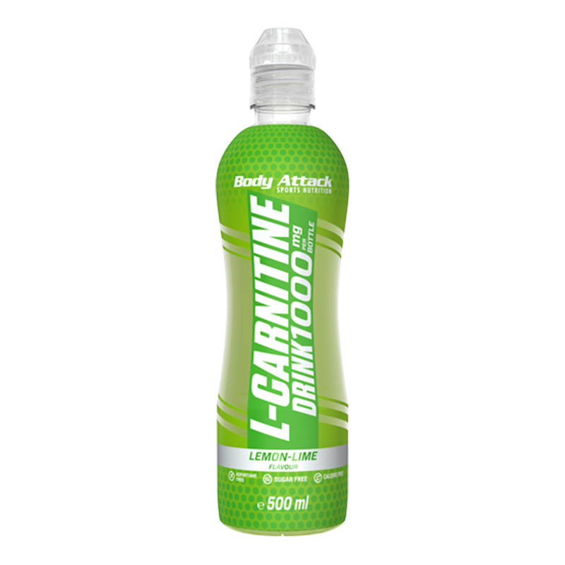 Body Attack L-Carnitine Drink 500ml 10 Pc in Box - Lemon Lime