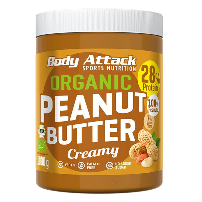 Body Attack Organic Peanut Butter 1000g Best Price in UAE