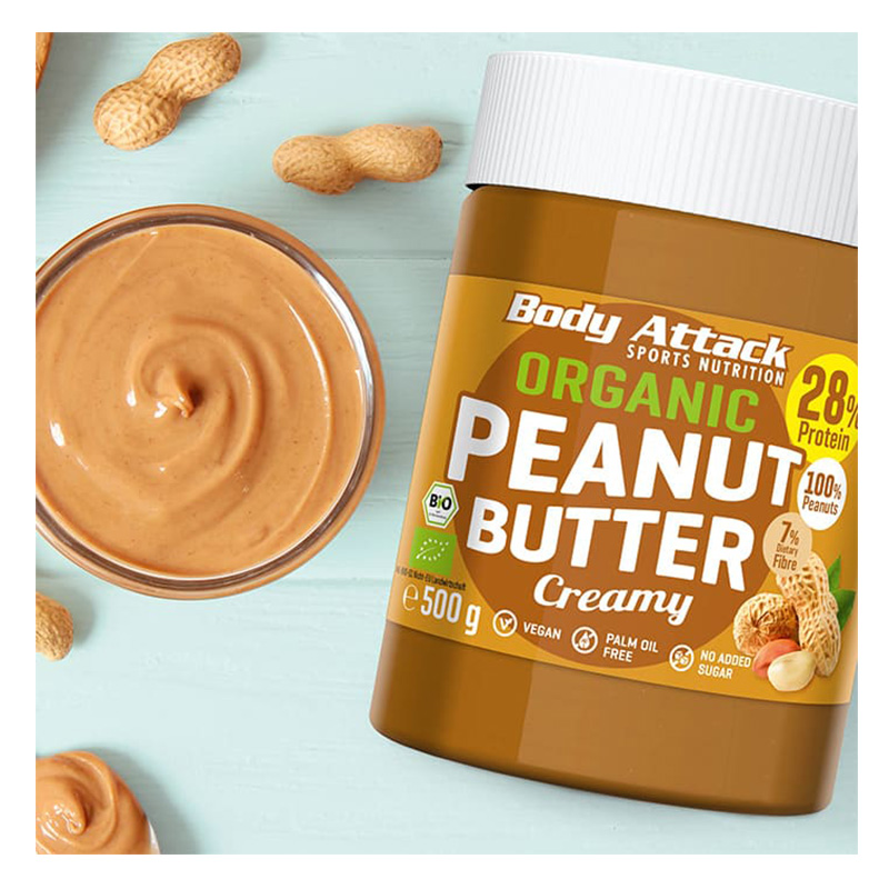 Body Attack Organic Peanut Butter 1000g Best Price in Dubai