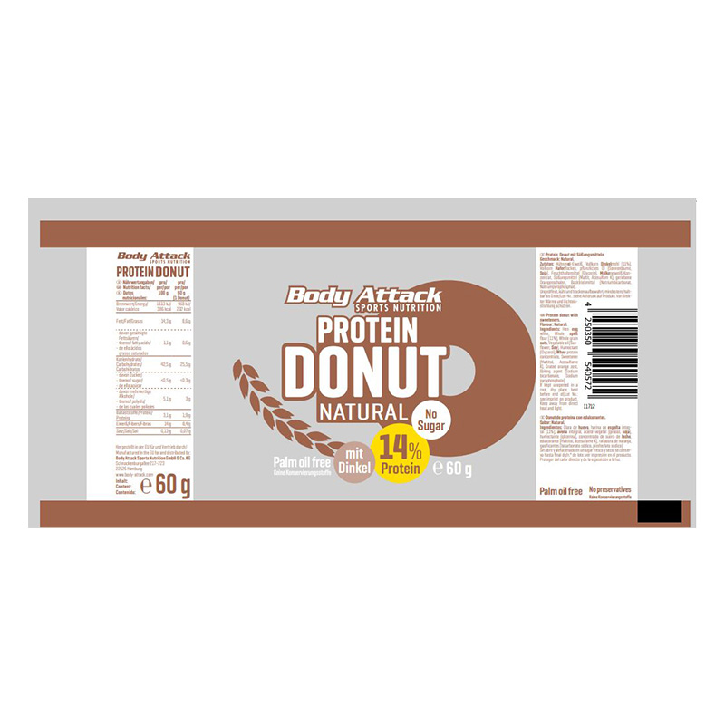 Body Attack Protein Donut 60 g 1x15 Best Price in Ajman