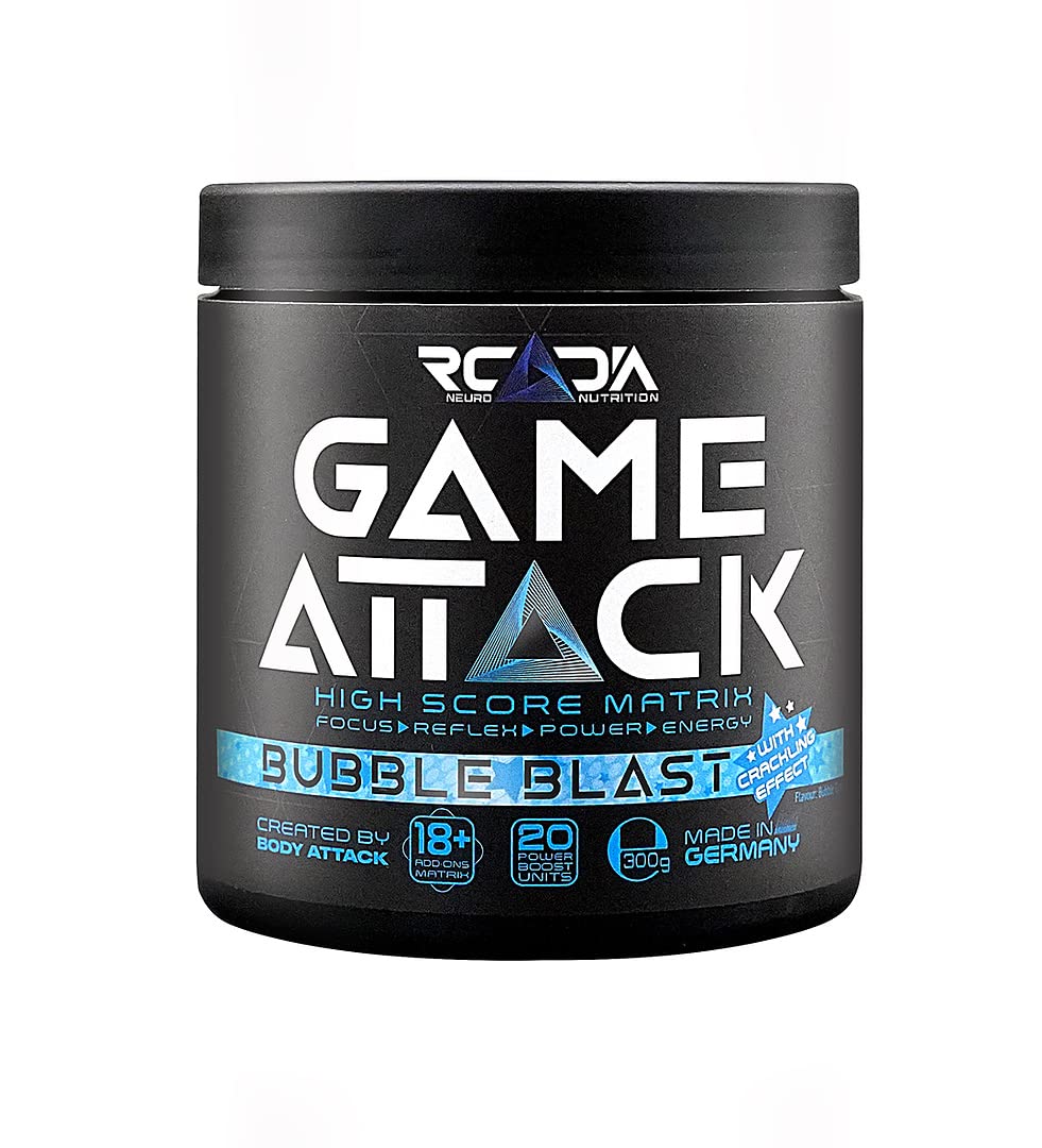 Body Attack Rcadia Neuro Nutrition Game Attack 300g- Bubble Blast