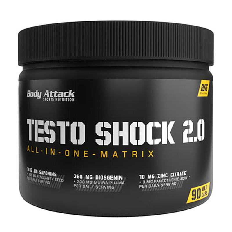 Body Attack Testo Shock 2.0 90 Caps Best Price in UAE