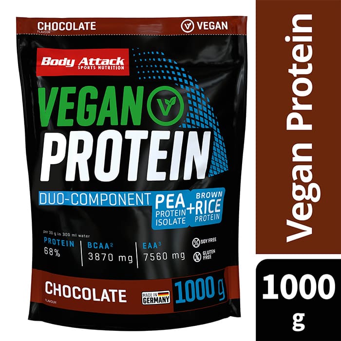 Body Attack Vegan Protein 1kg- Vanilla