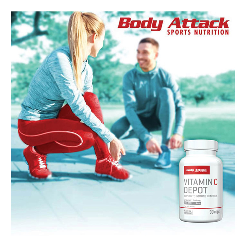 Body Attack Vitamin C Depot 90 Caps Best Price in Dubai