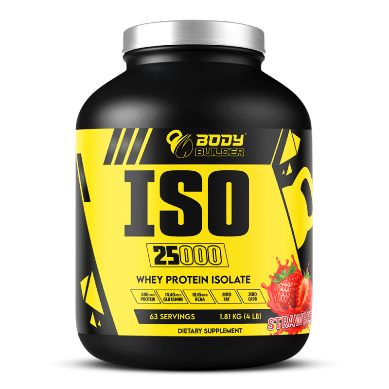 Body Builder ISO 25000 Whey Protein 4 lb - Strawberry Best Price in UAE