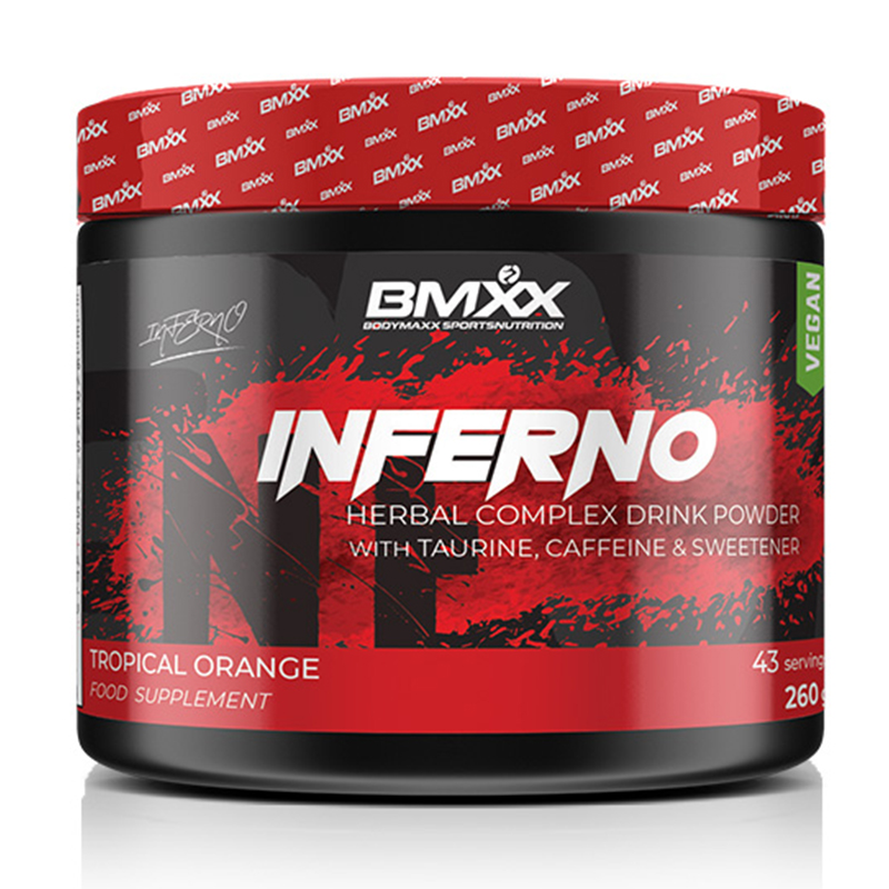 Body Maxx Sports Nutrition Inferno – Thermogenic Fat Burner Formula 260 G - Tropical Orange