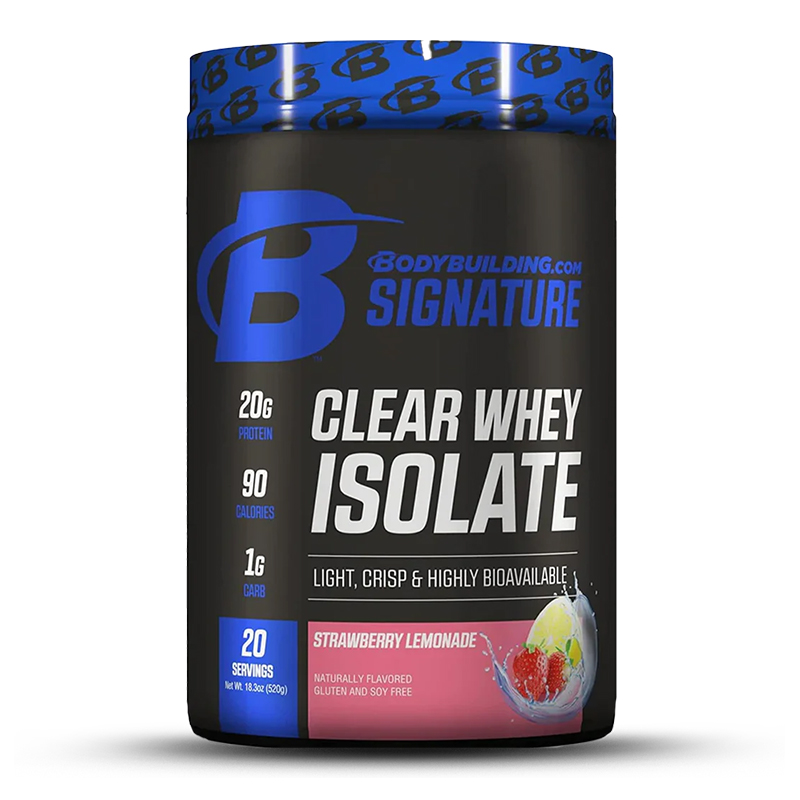 BodyBuilding Signature Clear Whey Isolate 20 Servings - Strawberry Lemonade