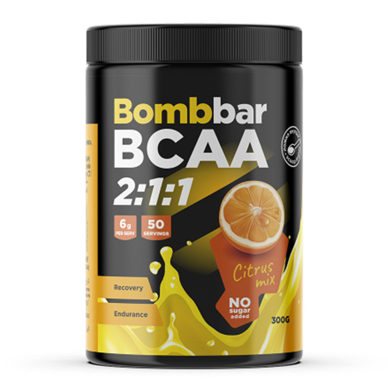 Bombbar  BCAA 2:1:1 Powder 300 G - Citrus Best Price in UAE