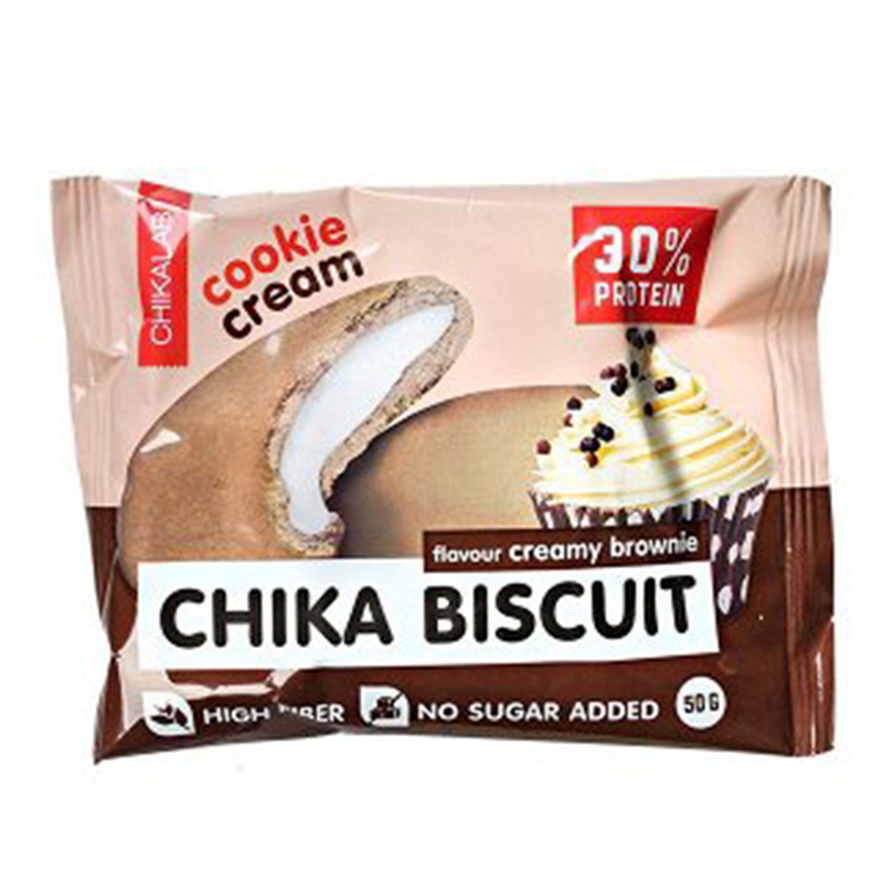 Bombbar Chika Protein Biscuits Creamy Brownie Box 1x9 Best Price in UAE