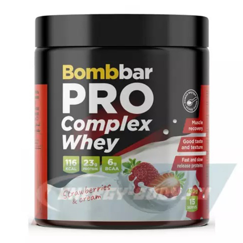 Bombbar  Pro Complex Whey 450 G - Strawberry with Cream