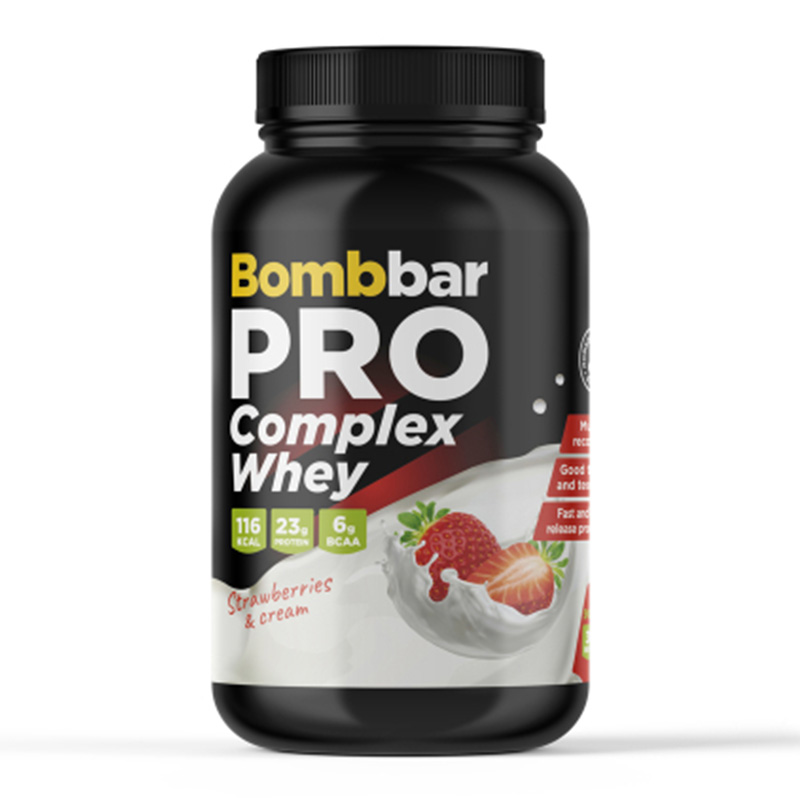 Bombbar  Pro Complex Whey 900 G - Strawberry with Cream