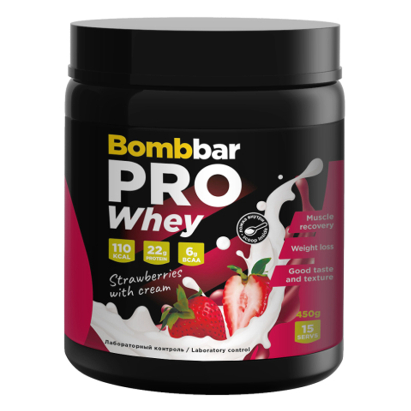 Bombbar Pro Whey 450 G - Strawberries Cream