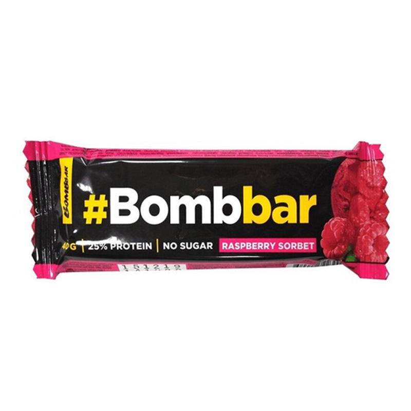 Bombbar Protein Bar 30 Bars in a Box 40 g Raspberries